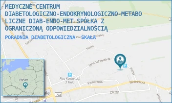 PORADNIA DIABETOLOGICZNA - MEDYCZNE CENTRUM DIABETOLOGICZNO-ENDOKRYNOLOGICZNO-METABOLICZNE DIAB-ENDO-MET SPÓŁKA Z OGRANICZONĄ ODPOWIEDZIALNOŚCIĄ - UL. POLNA 17,  SKAŁA