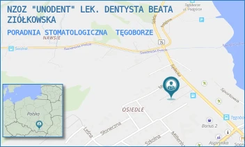 PORADNIA STOMATOLOGICZNA - NZOZ "UNODENT" LEK. DENTYSTA BEATA ZIÓŁKOWSKA - UL. SĄDECKA 128,  TĘGOBORZE
