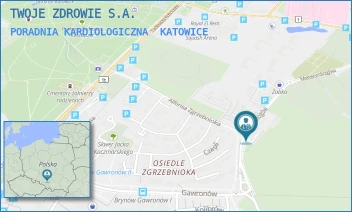 PORADNIA KARDIOLOGICZNA - TWOJE ZDROWIE S.A. - UL. ALFONSA ZGRZEBNIOKA 29A,  KATOWICE