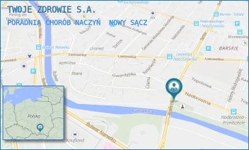 PORADNIA CHORÓB NACZYŃ - TWOJE ZDROWIE S.A. - UL. KRAŃCOWA 13,  NOWY SĄCZ
