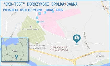 PORADNIA OKULISTYCZNA - "OKO-TEST" DOROŻYŃSKI SPÓŁKA JAWNA - UL. SZPITALNA 8,  NOWY TARG