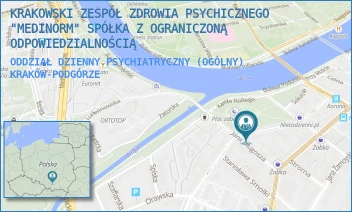 ODDZIAŁ DZIENNY PSYCHIATRYCZNY (OGÓLNY) - KRAKOWSKI ZESPÓŁ ZDROWIA PSYCHICZNEGO "MEDINORM" SPÓŁKA Z OGRANICZONĄ ODPOWIEDZIALNOŚCIĄ - UL. PL SERKOWSKIEGO 10,  KRAKÓW-PODGÓRZE
