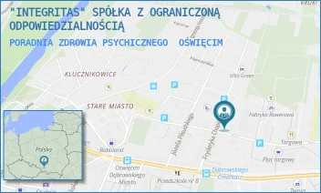 PORADNIA ZDROWIA PSYCHICZNEGO - "INTEGRITAS" SPÓŁKA Z OGRANICZONĄ ODPOWIEDZIALNOŚCIĄ - ŻWIRKI I WIGURY 5,  OŚWIĘCIM