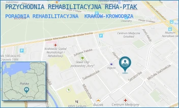 PORADNIA REHABILITACYJNA - PTAK REHABILITACJA - UL. FILARECKA 2,  KRAKÓW-KROWODRZA