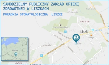 PORADNIA STOMATOLOGICZNA - SAMODZIELNY PUBLICZNY ZAKŁAD OPIEKI ZDROWOTNEJ W LISZKACH - UL. ŚW. JANA KANTEGO 13,  LISZKI