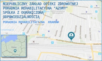 PORADNIA REHABILITACYJNA - NIEPUBLICZNY ZAKŁAD OPIEKI ZDROWOTNEJ PORADNIA REHABILITACYJNA "AZORY" SPÓŁKA Z OGRANICZONĄ ODPOWIEDZIALNOŚCIĄ - UL. NAŁKOWSKIEGO 1,  KRAKÓW