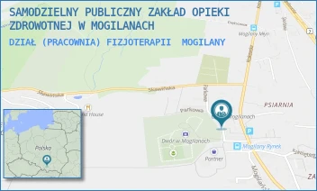 DZIAŁ (PRACOWNIA) FIZJOTERAPII - SAMODZIELNY PUBLICZNY ZAKŁAD OPIEKI ZDROWOTNEJ W MOGILANACH - UL. PARKOWA 2,  MOGILANY