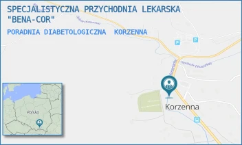 PORADNIA DIABETOLOGICZNA - SPECJALISTYCZNA PRZYCHODNIA LEKARSKA "BENA-COR" - KORZENNA 425,  KORZENNA