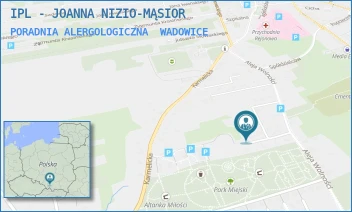 PORADNIA ALERGOLOGICZNA - IPL - JOANNA NIZIO-MĄSIOR - AL. WOLNOŚCI 46A,  WADOWICE