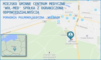 PORADNIA PULMONOLOGICZNA - MIEJSKO GMINNE CENTRUM MEDYCZNE "WOL-MED" SPÓŁKA Z OGRANICZONĄ ODPOWIEDZIALNOŚCIĄ - UL. SKALSKA 22,  WOLBROM