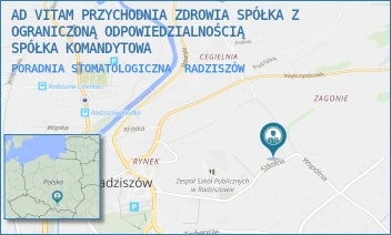 PORADNIA STOMATOLOGICZNA - AD VITAM PRZYCHODNIA ZDROWIA SPÓŁKA Z OGRANICZONĄ ODPOWIEDZIALNOŚCIĄ - UL. SZKOLNA 15,  RADZISZÓW