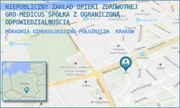 PORADNIA GINEKOLOGICZNO-POŁOŻNICZA - NIEPUBLICZNY ZAKŁAD OPIEKI ZDROWOTNEJ GRO-MEDICUS SPÓŁKA Z OGRANICZONĄ ODPOWIEDZIALNOŚCIĄ - UL. SZWEDZKA 27,  KRAKÓW
