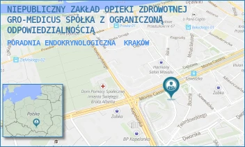 PORADNIA ENDOKRYNOLOGICZNA - NIEPUBLICZNY ZAKŁAD OPIEKI ZDROWOTNEJ GRO-MEDICUS SPÓŁKA Z OGRANICZONĄ ODPOWIEDZIALNOŚCIĄ - UL. SZWEDZKA 27,  KRAKÓW