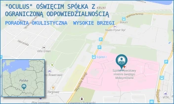 PORADNIA OKULISTYCZNA - "OCULUS" OŚWIĘCIM SPÓŁKA Z OGRANICZONĄ ODPOWIEDZIALNOŚCIĄ - UL. WYSOKIE BRZEGI 4,  WYSOKIE BRZEGI