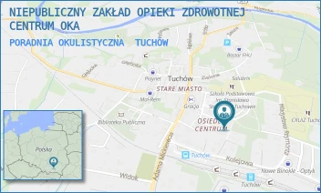PORADNIA OKULISTYCZNA - NIEPUBLICZNY ZAKŁAD OPIEKI ZDROWOTNEJ CENTRUM OKA - UL. OS. CENTRUM 6/10,  TUCHÓW