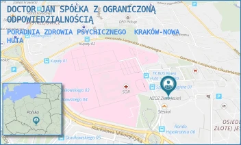 PORADNIA ZDROWIA PSYCHICZNEGO - DOCTOR JAN SPÓŁKA Z OGRANICZONĄ ODPOWIEDZIALNOŚCIĄ - ZŁOTA JESIEŃ 3/332,  KRAKÓW-NOWA HUTA