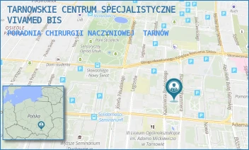 PORADNIA CHIRURGII NACZYNIOWEJ - TARNOWSKIE CENTRUM SPECJALISTYCZNE VIVAMED BIS - GOLDHAMMERA 10,  TARNÓW