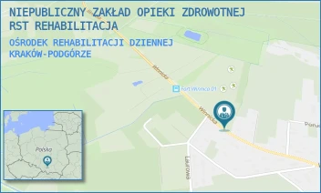 OŚRODEK REHABILITACJI DZIENNEJ - NIEPUBLICZNY ZAKŁAD OPIEKI ZDROWOTNEJ RST REHABILITACJA - UL. WINNICKA 40,  KRAKÓW-PODGÓRZE
