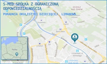PORADNIA OKULISTYKI DZIECIĘCEJ - S-MED SPÓŁKA Z OGRANICZONĄ ODPOWIEDZIALNOŚCIĄ - UL. KOPERNIKA 12 B,  LIMANOWA