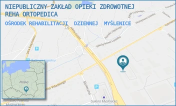 OŚRODEK REHABILITACJI  DZIENNEJ - NIEPUBLICZNY ZAKŁAD OPIEKI ZDROWOTNEJ REHA ORTOPEDICA - UL. KAZIMIERZA WIELKIEGO 58,  MYŚLENICE