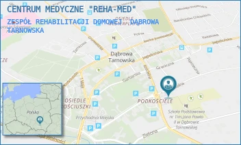 ZESPÓŁ REHABILITACJI DOMOWEJ - CENTRUM MEDYCZNE "REHA-MED" - UL. SZKOLNA 6,  DĄBROWA TARNOWSKA