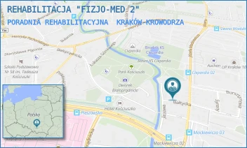 PORADNIA REHABILITACYJNA - REHABILITACJA "FIZJO-MED 2" - UL. BAŁTYCKA 3,  KRAKÓW-KROWODRZA