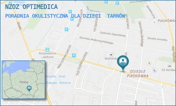 PORADNIA OKULISTYCZNA DLA DZIECI - NZOZ OPTIMEDICA - UL. JANA KASPROWICZA 39,  TARNÓW