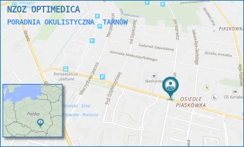 PORADNIA OKULISTYCZNA - NZOZ OPTIMEDICA - UL. JANA KASPROWICZA 39,  TARNÓW