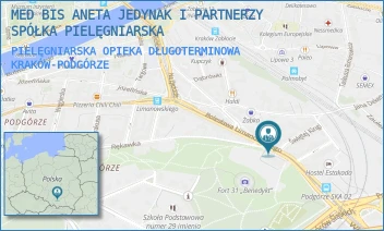 PIELĘGNIARSKA OPIEKA DŁUGOTERMINOWA - MED BIS ANETA JEDYNAK I PARTNERZY SPÓŁKA PIELĘGNIARSKA - UL. LWOWSKA 17/2,  KRAKÓW-PODGÓRZE