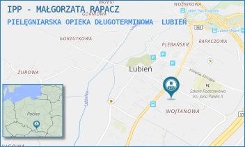 PIELĘGNIARSKA OPIEKA DŁUGOTERMINOWA - IPP - MAŁGORZATA RAPACZ - UL. LUBIEŃ 475,  LUBIEŃ