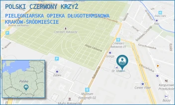 PIELĘGNIARSKA OPIEKA DŁUGOTERMINOWA - POLSKI CZERWONY KRZYŻ - UL. OLSZAŃSKA 5,  KRAKÓW-ŚRÓDMIEŚCIE