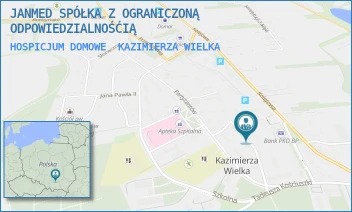 HOSPICJUM DOMOWE - JANMED SPÓŁKA Z OGRANICZONĄ ODPOWIEDZIALNOŚĆIĄ - PARTYZANTÓW 12,  KAZIMIERZA WIELKA