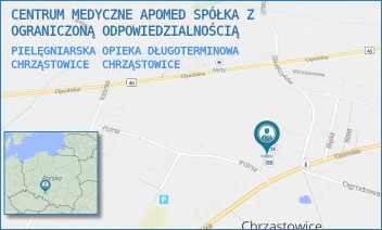 PIELĘGNIARSKA OPIEKA DŁUGOTERMINOWA CHRZĄSTOWICE - CENTRUM MEDYCZNE APOMED SPÓŁKA Z OGRANICZONĄ ODPOWIEDZIALNOŚCIĄ - UL. POLNA 2B,  CHRZĄSTOWICE