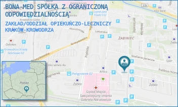 ZAKŁAD/ODDZIAŁ OPIEKUŃCZO-LECZNICZY - BONA-MED SPÓŁKA Z OGRANICZONĄ ODPOWIEDZIALNOŚCIĄ - UL. UL.SIEMASZKI 17,  KRAKÓW-KROWODRZA
