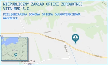 PIELĘGNIARSKA DOMOWA OPIEKA DŁUGOTERMINOWA - NIEPUBLICZNY ZAKŁAD OPIEKI ZDROWOTNEJ VITA-MED S.C. - UL. BARSKA 17,  WADOWICE