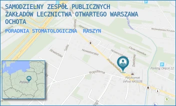 PORADNIA STOMATOLOGICZNA - SAMODZIELNY ZESPÓŁ PUBLICZNYCH ZAKŁADÓW LECZNICTWA OTWARTEGO WARSZAWA OCHOTA - PRUSZKOWSKA 52,  RASZYN