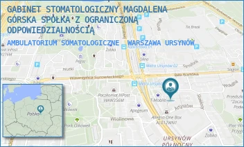 AMBULATORIUM SOMATOLOGICZNE - GABINET STOMATOLOGICZNY MAGDALENA GÓRSKA SPÓŁKA Z OGRANICZONĄ ODPOWIEDZIALNOŚCIĄ - ALEJA KOMISJI EDUKACJI NARODOWEJ 98/U-30,  WARSZAWA URSYNÓW