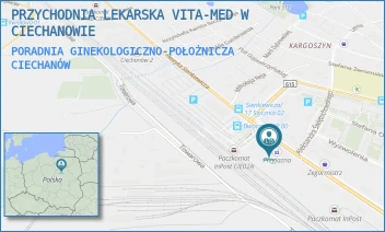 PORADNIA GINEKOLOGICZNO-POŁOŻNICZA - PRZYCHODNIA LEKARSKA VITA-MED W CIECHANOWIE - SIENKIEWICZA 71B,  CIECHANÓW