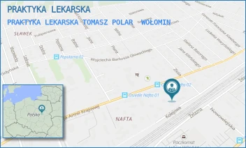 PRAKTYKA LEKARSKA TOMASZ POLAR - PRAKTYKA LEKARSKA - ARMII KRAJOWEJ 64/13,  WOŁOMIN