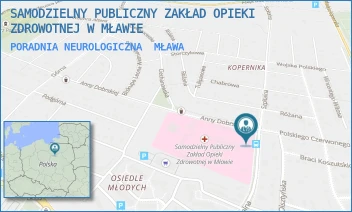 PORADNIA NEUROLOGICZNA - SAMODZIELNY PUBLICZNY ZAKŁAD OPIEKI ZDROWOTNEJ W MŁAWIE - ANNY DOBRSKIEJ 1,  MŁAWA
