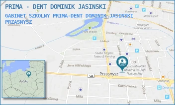 GABINET SZKOLNY PRIMA-DENT DOMINIK JASINSKI - PRIMA - DENT DOMINIK JASINSKI - JANA KILIŃSKIEGO 1,  PRZASNYSZ