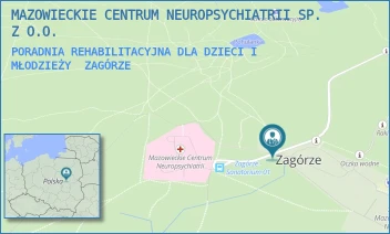 PORADNIA REHABILITACYJNA DLA DZIECI I MŁODZIEŻY - MAZOWIECKIE CENTRUM NEUROPSYCHIATRII SP. Z O.O. - -,  ZAGÓRZE