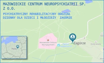 PSYCHIATRYCZNY REHABILITACYJNY ODDZIAŁ DZIENNY DLA DZIECI I MŁODZIEŻY - MAZOWIECKIE CENTRUM NEUROPSYCHIATRII SP. Z O.O. - -,  ZAGÓRZE
