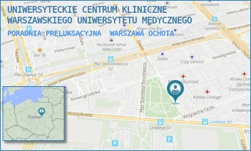 PORADNIA PRELUKSACYJNA - UNIWERSYTECKIE CENTRUM KLINICZNE WARSZAWSKIEGO UNIWERSYTETU MEDYCZNEGO - WILLIAMA HEERLEINA LINDLEYA 4,  WARSZAWA OCHOTA