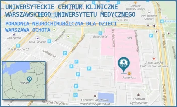 PORADNIA NEUROCHIRURGICZNA DLA DZIECI - UNIWERSYTECKIE CENTRUM KLINICZNE WARSZAWSKIEGO UNIWERSYTETU MEDYCZNEGO - ŻWIRKI I WIGURY 63A,  WARSZAWA OCHOTA