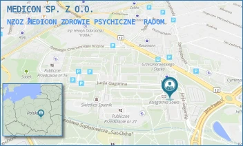 NZOZ MEDICON ZDROWIE PSYCHICZNE - MEDICON SP. Z O.O. - GAGARINA 1,  RADOM