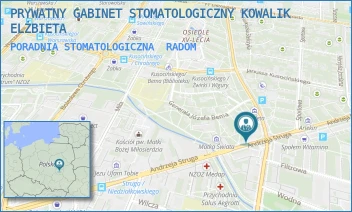 PORADNIA STOMATOLOGICZNA - PRYWATNY GABINET STOMATOLOGICZNY KOWALIK ELŻBIETA - STRUGA 57A/10,  RADOM