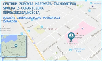 ODDZIAŁ GINEKOLOGICZNO-POŁOŻNICZY - CENTRUM ZDROWIA MAZOWSZA ZACHODNIEGO SPÓŁKA Z OGRANICZONĄ ODPOWIEDZIALNOŚCIĄ - LIMANOWSKIEGO 30,  ŻYRARDÓW