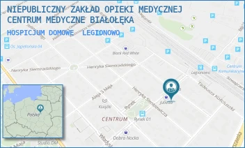 HOSPICJUM DOMOWE - NIEPUBLICZNY ZAKŁAD OPIEKI MEDYCZNEJ CENTRUM MEDYCZNE BIAŁOŁĘKA - MIKOŁAJA KOPERNIKA 9,  LEGIONOWO