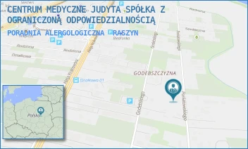 PORADNIA ALERGOLOGICZNA - CENTRUM MEDYCZNE JUDYTA SPÓŁKA Z OGRANICZONĄ ODPOWIEDZIALNOŚCIĄ - PONIATOWSKIEGO 21,  RASZYN